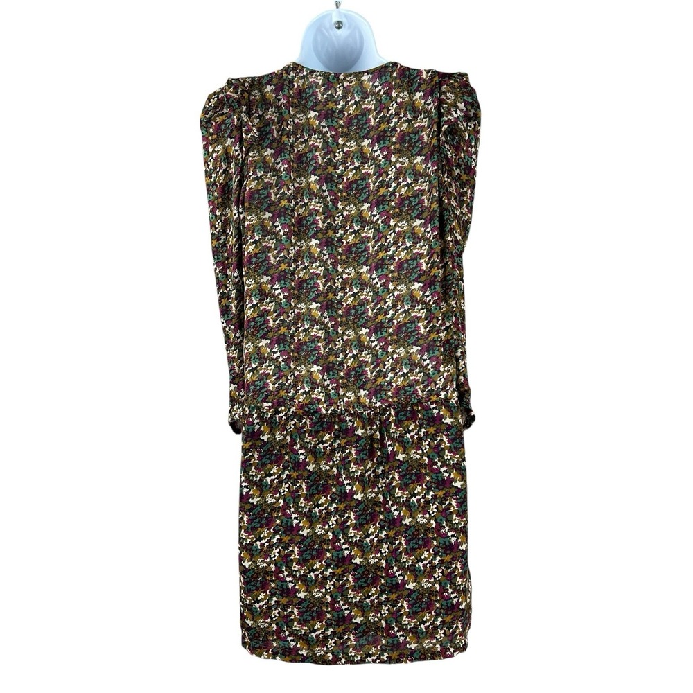 Sandro Dress Womens Size‎ 1 Multicolor Floral Midi Cocktail Boho Designer - Picture 2 of 9